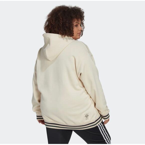 Adidas Womens Originals Wonder White Class of 72 Hoodie Sweatshirt PLUS 1X NWT - Picture 2 of 11